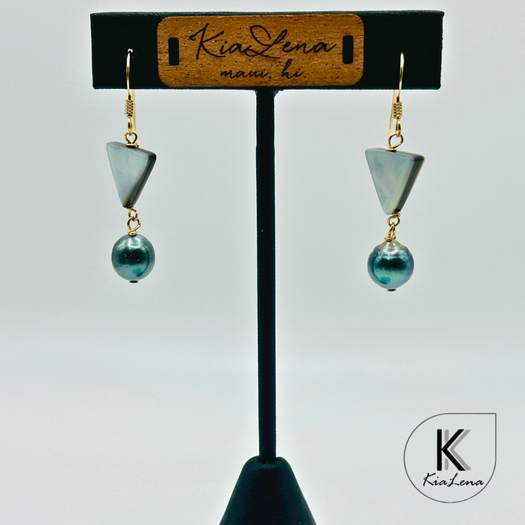 Tahitian Pearl Drop Earrings