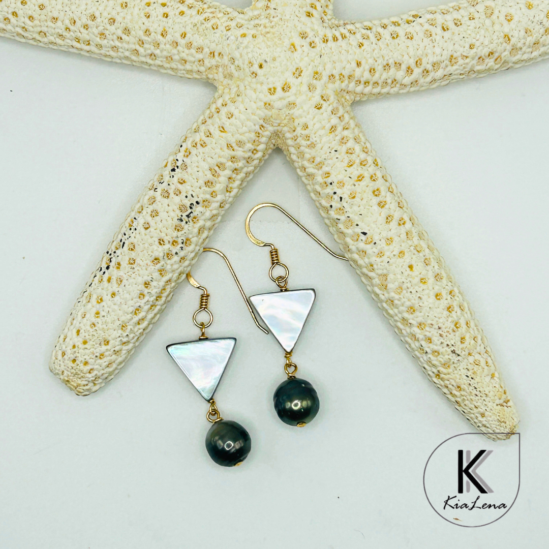 Tahitian Pearl Drop Earrings