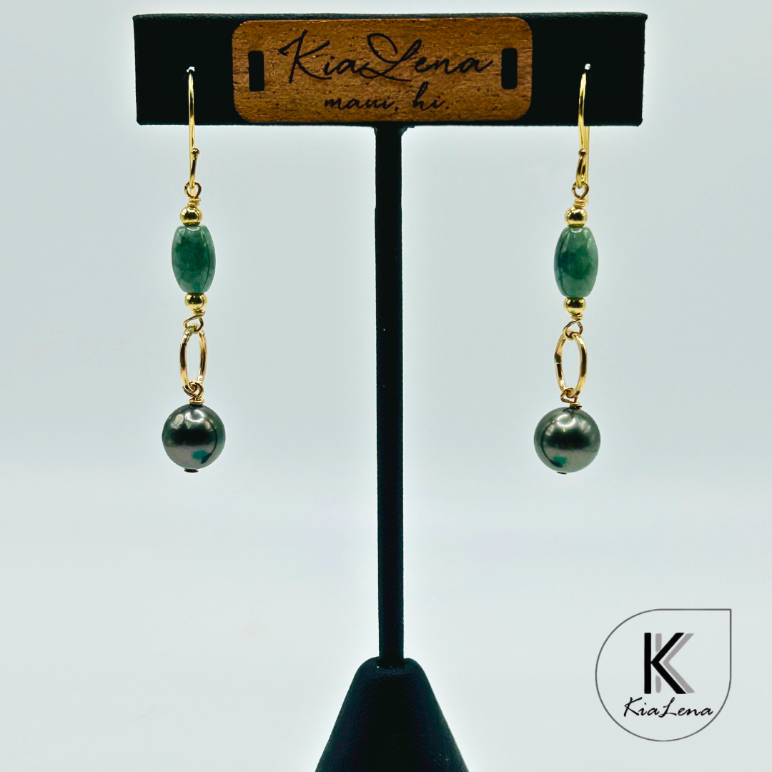 Tahitian Pearl Drop Earrings