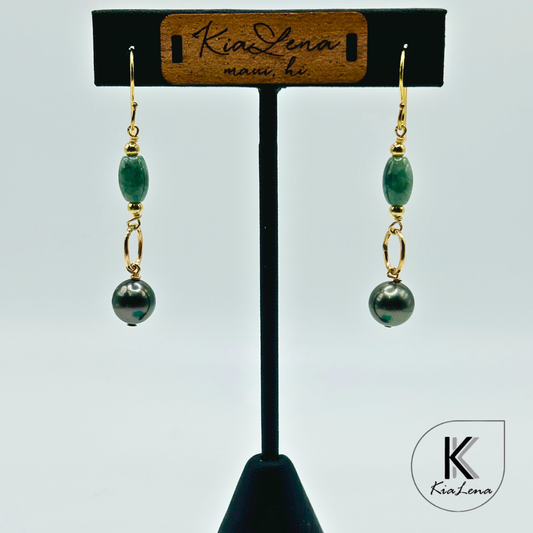 Tahitian Pearl Drop Earrings