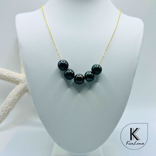 20" Floating 5 Tahitian Pearl Necklace