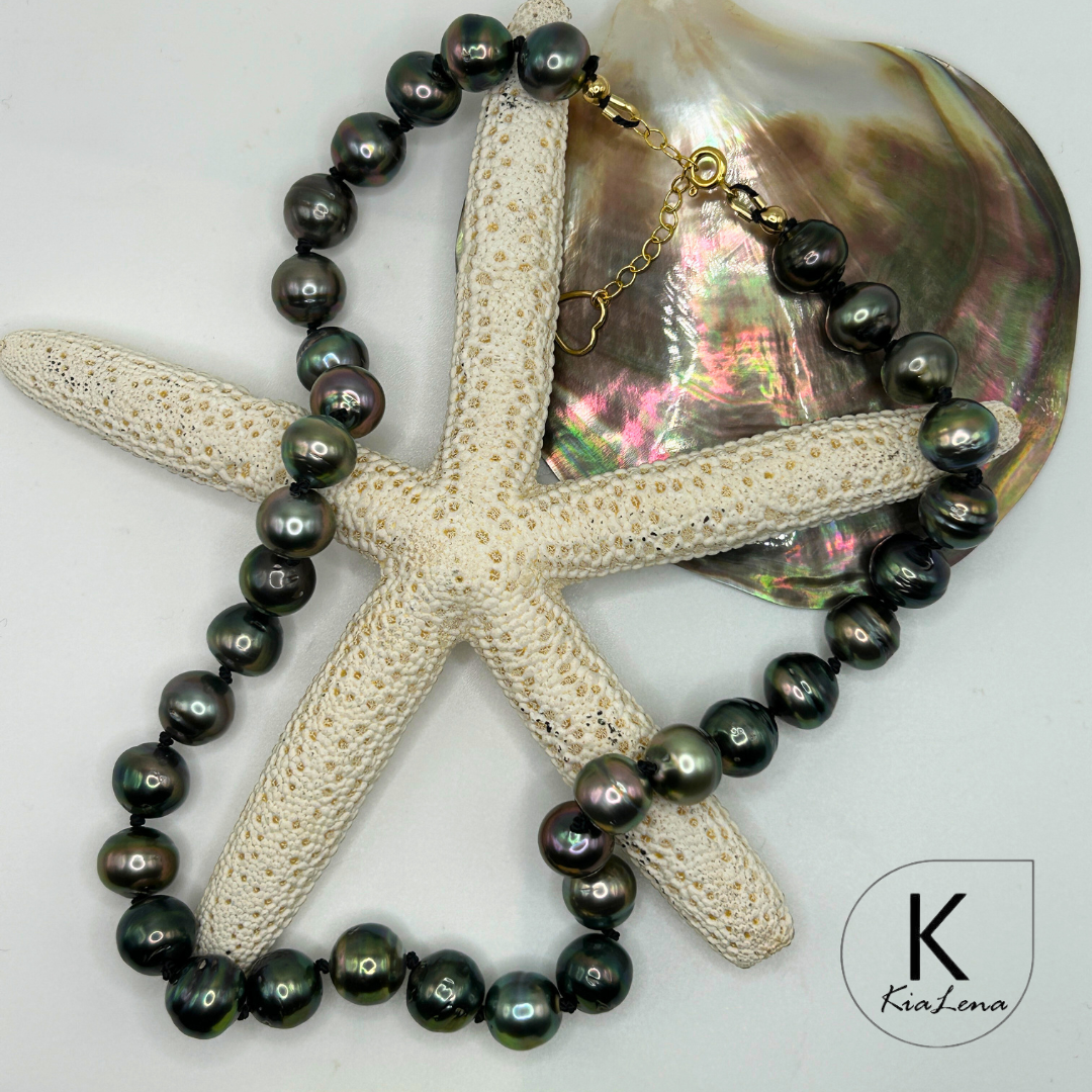 18 3/4" to 20 1/2" Tahitian Pearl Strand Necklace