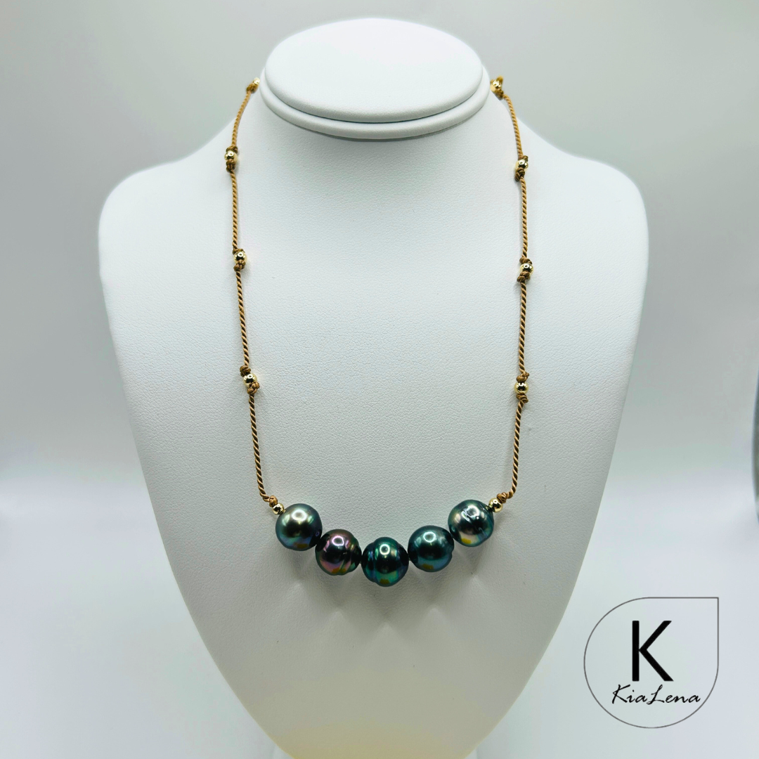 14"to 15 1/2"Tahitian Pearl Necklace