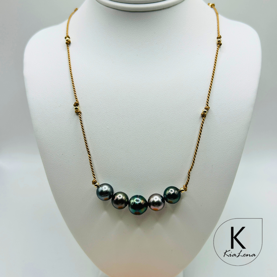 17 1/2"to 19 1/4"Tahitian Pearl Necklace