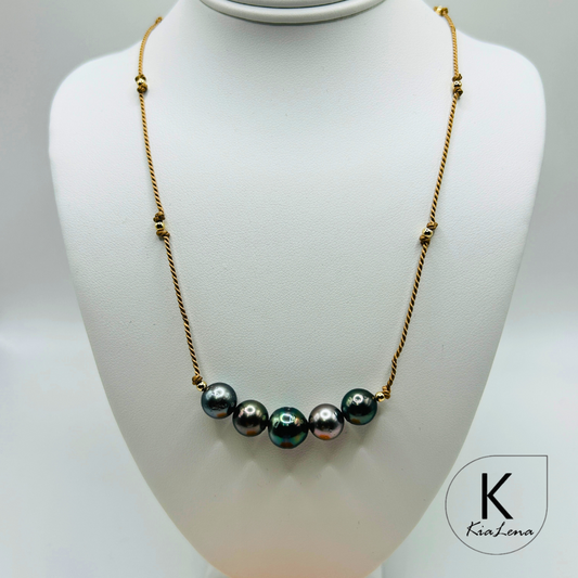 17 1/2"to 19 1/4"Tahitian Pearl Necklace