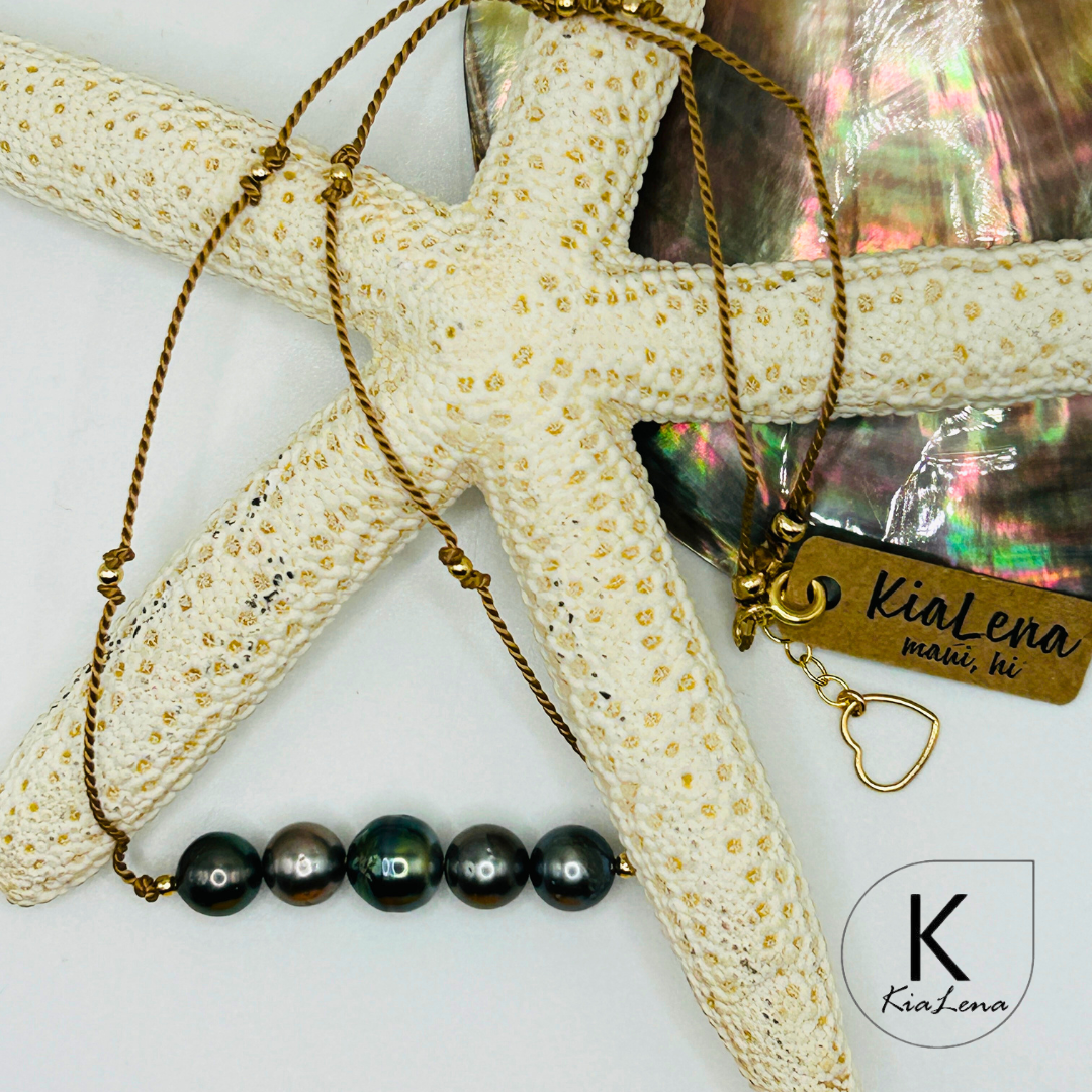 17 1/2"to 19 1/4"Tahitian Pearl Necklace