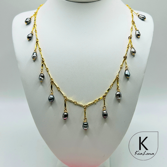 18" 13 Keshi Tahitian Necklace