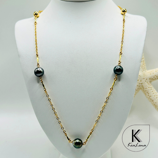 36" Seven Tahitian Pearl Necklace